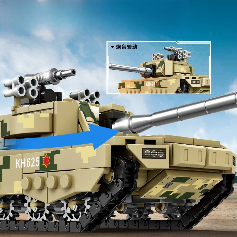 Blocos de Montar de Equipament - Lego Compatible Military Tank avaliação e preço
