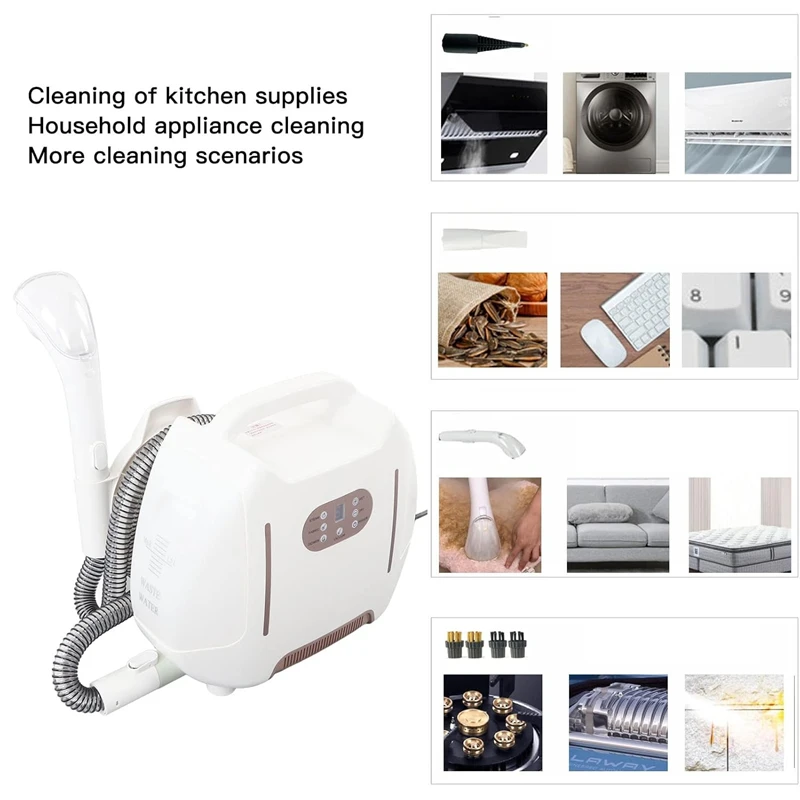 High Steam Cleaner Carpet Cleaner Powerful Deep Stain Cleaning Machine for Home Kitchen Sofa Mattress Curtain EU /US Plug