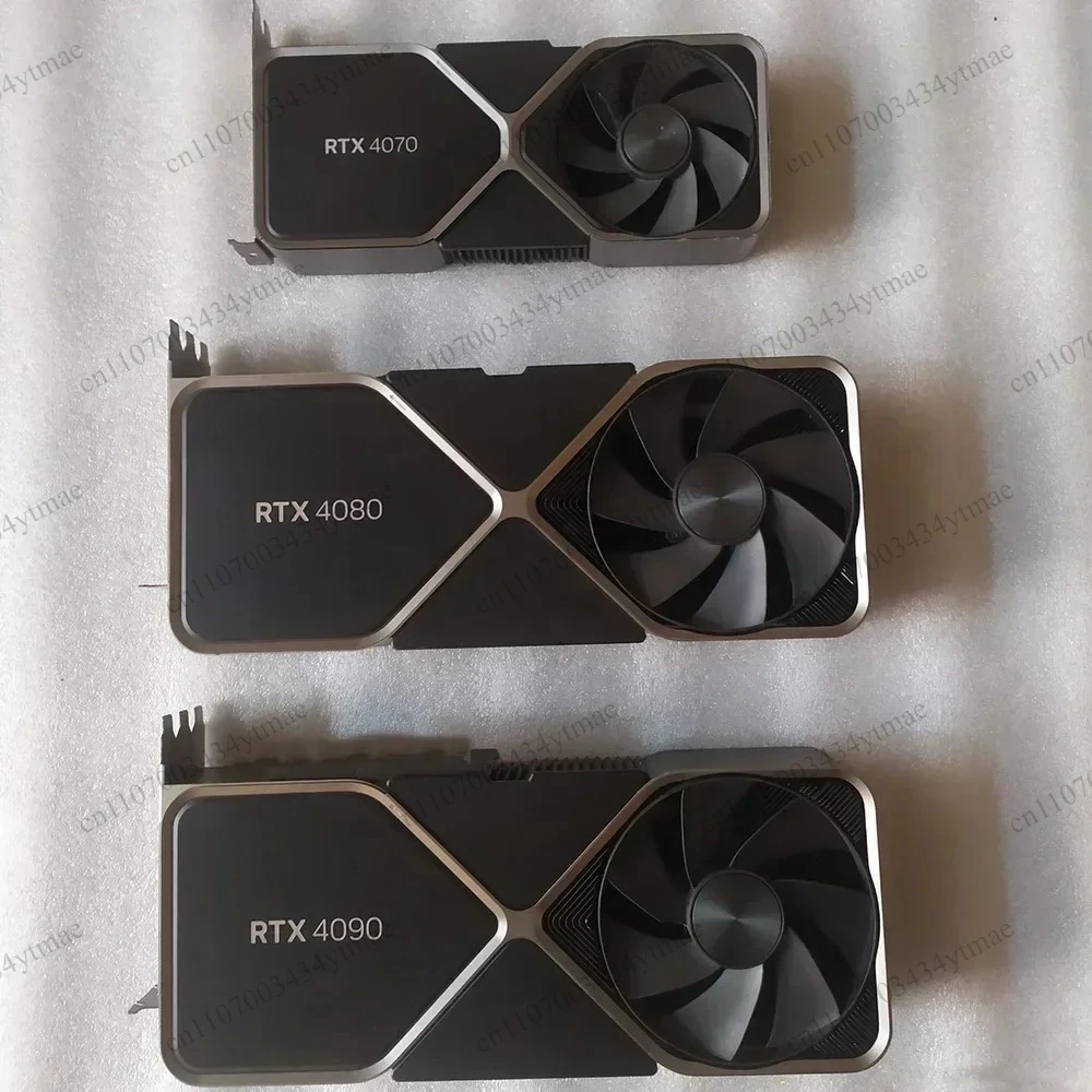Original Graphics Card Heatsink Cooling Fan Without PCB Board Fit RTX4070 RTX4080 RTX4090 FE Series Replacement Cooling Parts