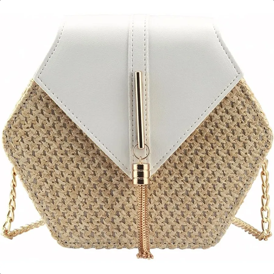 

Women's Crossbody Bag Cute Straw Shoulder Bag