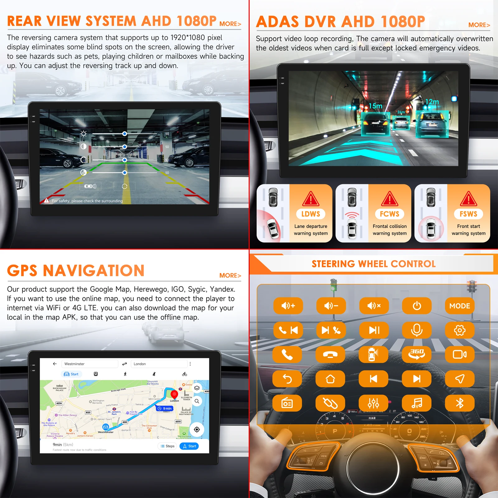 Radio para Auto Hizpo 8G 128G 2Din Android 14 para Opel Combo, Citroën Berlingo 2019, Peugeot Partner Rifter 2020, GPS, Carplay 6115 4