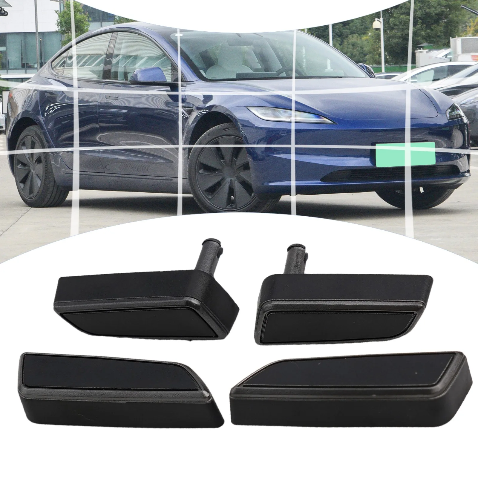4Pcs/Set Seats Adjuster Switch Buttons Direct Replacement Fit For Tesla For Model 3 For Model Y 21-23 1098840 1098841 1098842