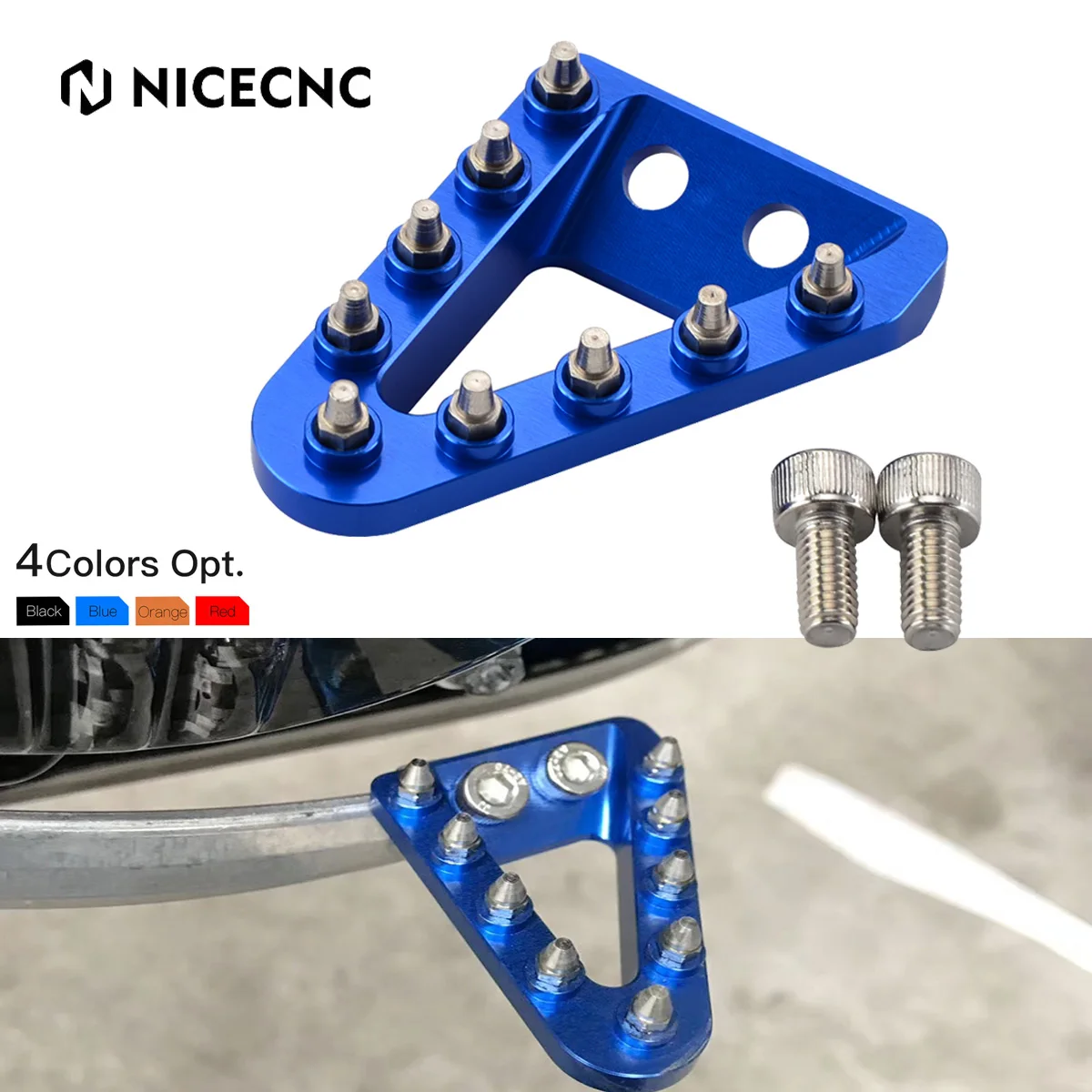 

NiceCNC For Husqvarna TE 300 FC450 TE FE TEI TX FX TC FC 125 250 300 350 400 450 501 2017-2023 Rear Brake Pedal Tip Plate TX300