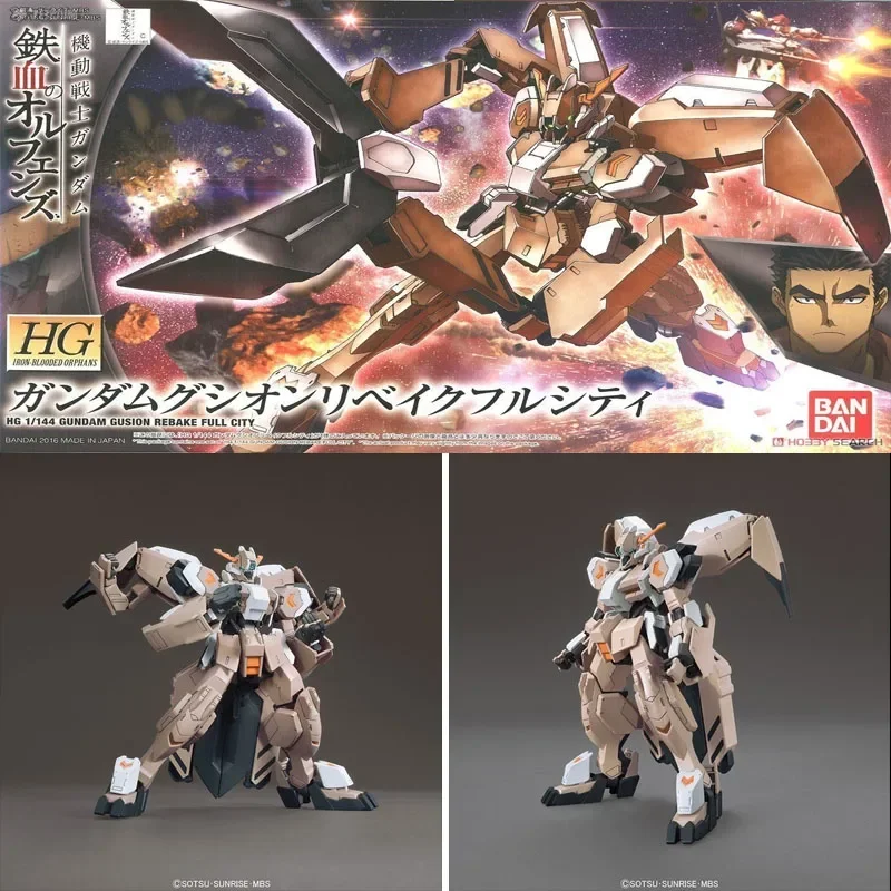 بانداي الأصلي GUNDAM أطقم منمذجة HG ASW-G-11 GUNDAM GUSION REBAKE مدينة كاملة جميع 1/44 أنيمي عمل الشكل التجمع نموذج للبنين