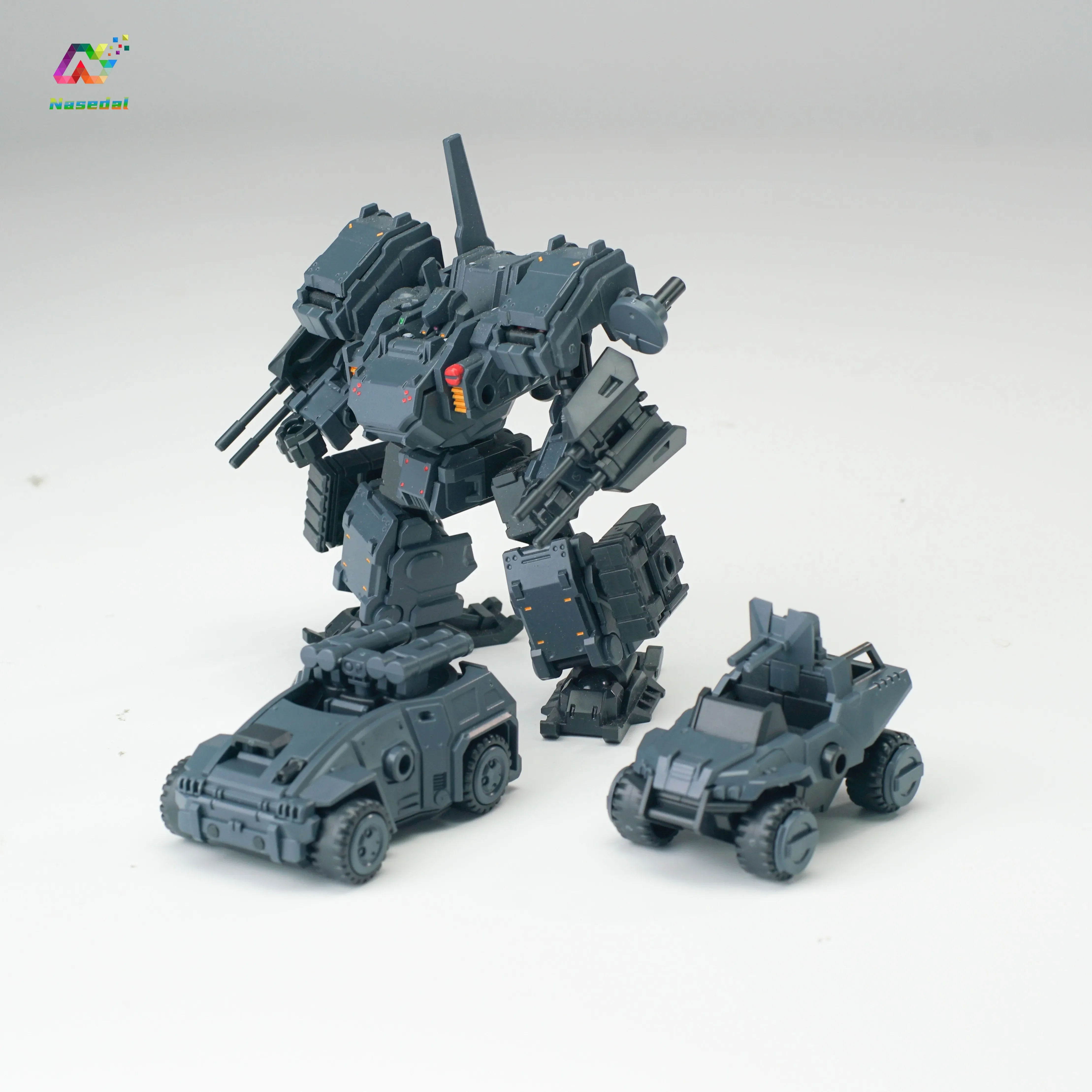 Sheik Mainland 3Min Project A 6 Stück/Box 1/60 Bobcat Porcupine SciFi-Rüstungsfahrzeug-Modellbausatz mit beweglichen Rädern, Hobby-Sammlerstück, Geschenk – Detail 13