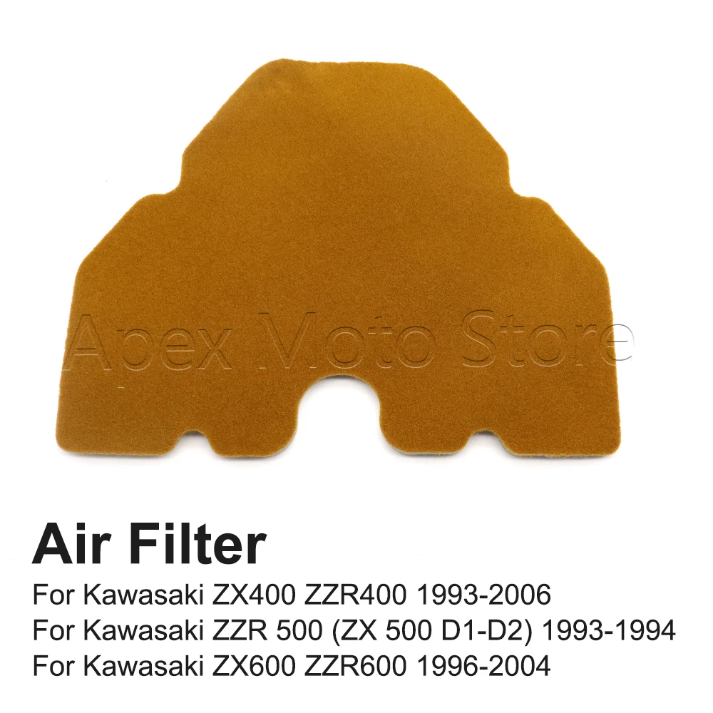 

Motorcycle Accessories Air Filter Intake Cleaner For Kawasaki ZX400 ZZR400 1993-2006 ZZR500 ZX 500 D1-D2 1993 1994 ZX600 ZZR600