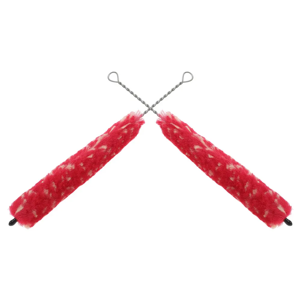 

2 Pcs Clarinet Cleaning Brush Tools Care Kit Piano Maintanance Metal Neck Saver Brushes Soft Swab