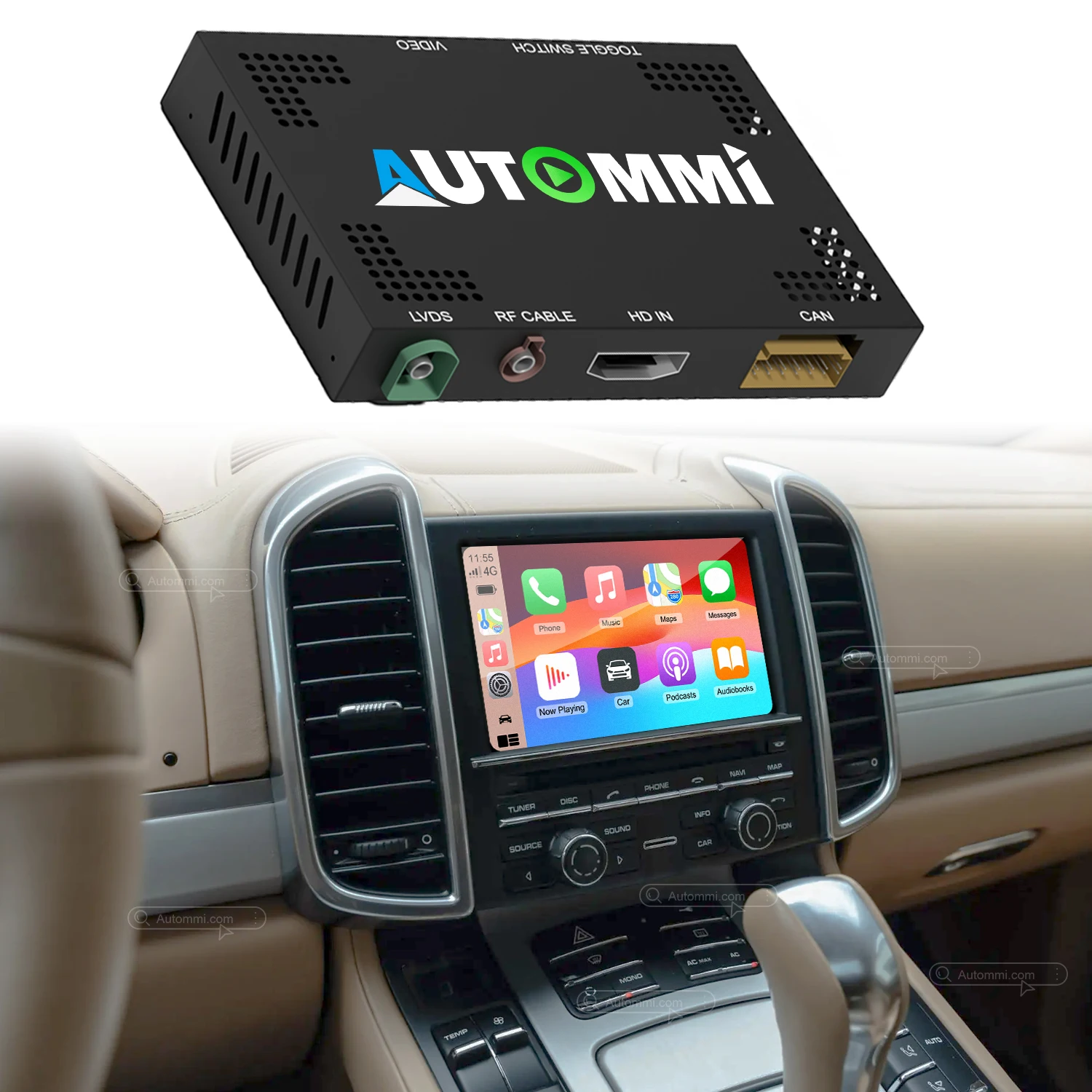 Cayenne PCM3.1 Wireless CarPlay Android Auto Decoder Module Interface Kit For 2010-2017 911/Panamera/Boxster/Macan