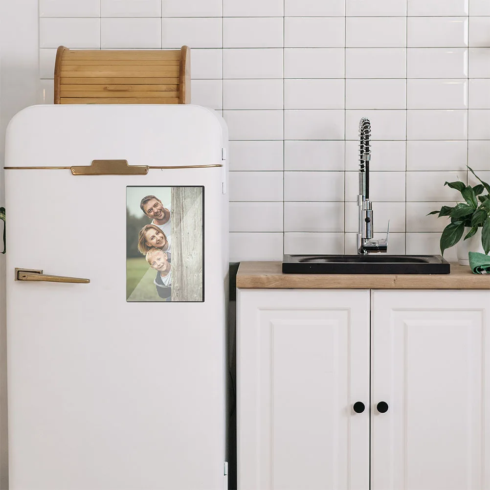 

15Pcs Magnetic Picture Frames Transparent PVC Soft Magnet Photo Holders for Refrigerator Fridge Accessories Display