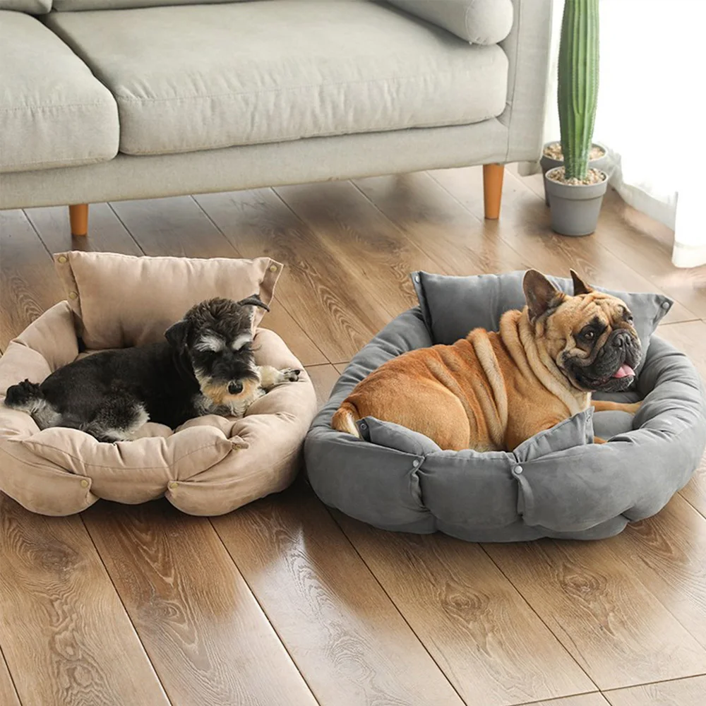 Warm Dog Sofa Bed Winter Pet Dog Cat Bed Sleeping House Kennel Mat Cat Puppy Mattress Pet House Cushion For Small Large Dogs