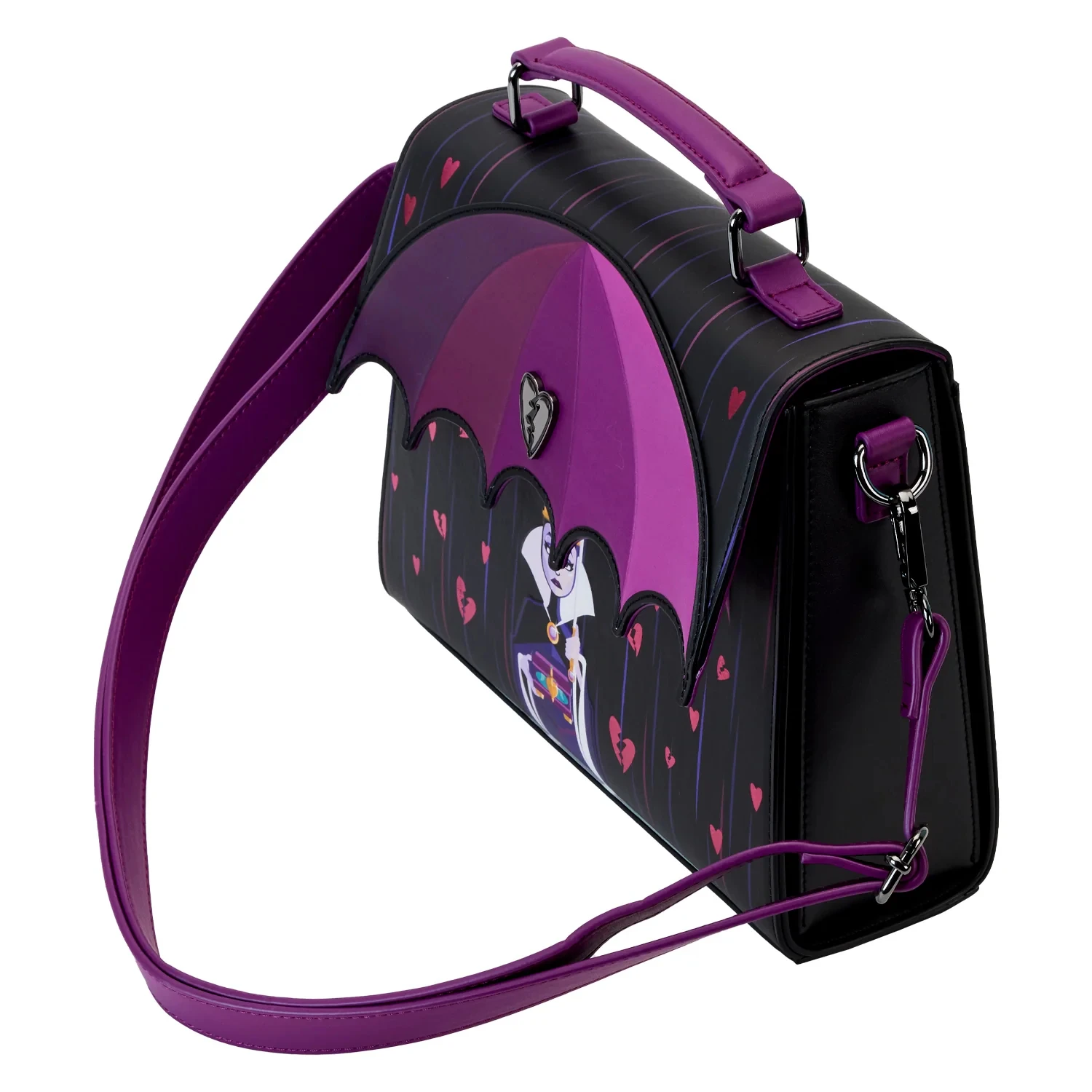 Villains Curse Your Hearts Handbag Shoulder Bag Purse Cute Stitch Princess Belle PU Leather Mickey Backpack