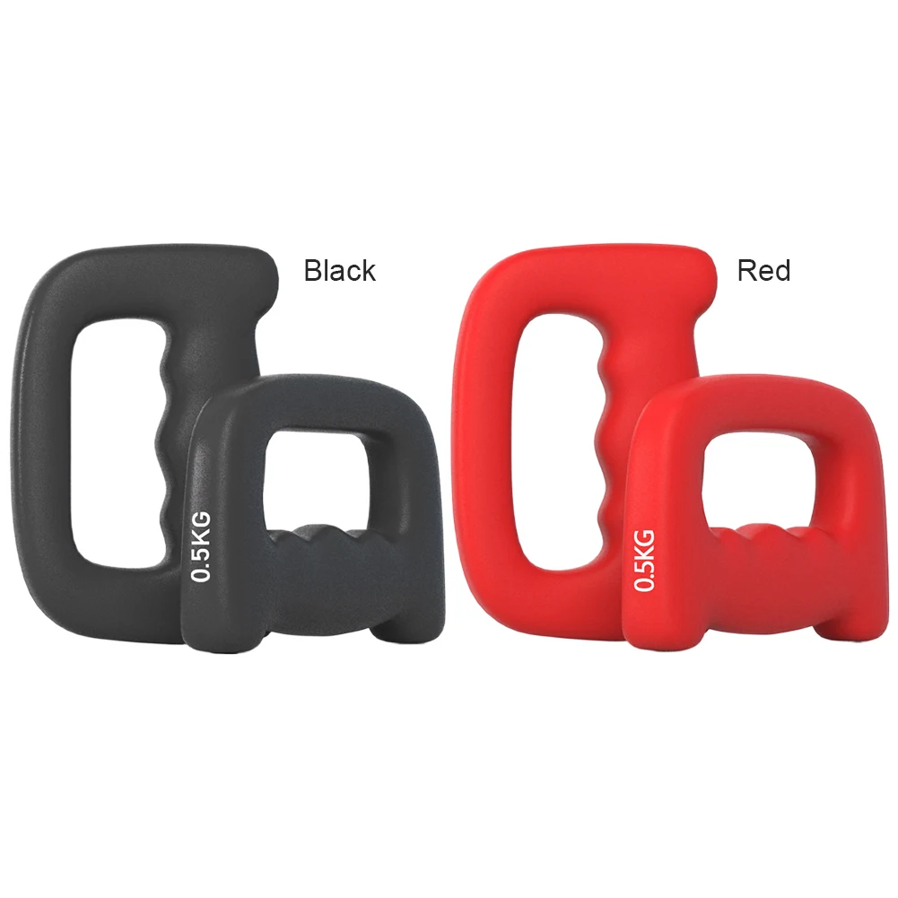 2Pcs Dumbbell Hand Weight Ergonomic D Shaped Fitness Hand Weight Non-Slip Gymnastics Hand Weight for Boxing Gymnastics