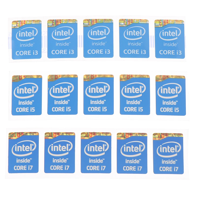 1pc Wholesale Variety Of Choices Original 4th Generation I3 I5 I7 Celeron Intel Core  Sticker Label 5PCS 2023