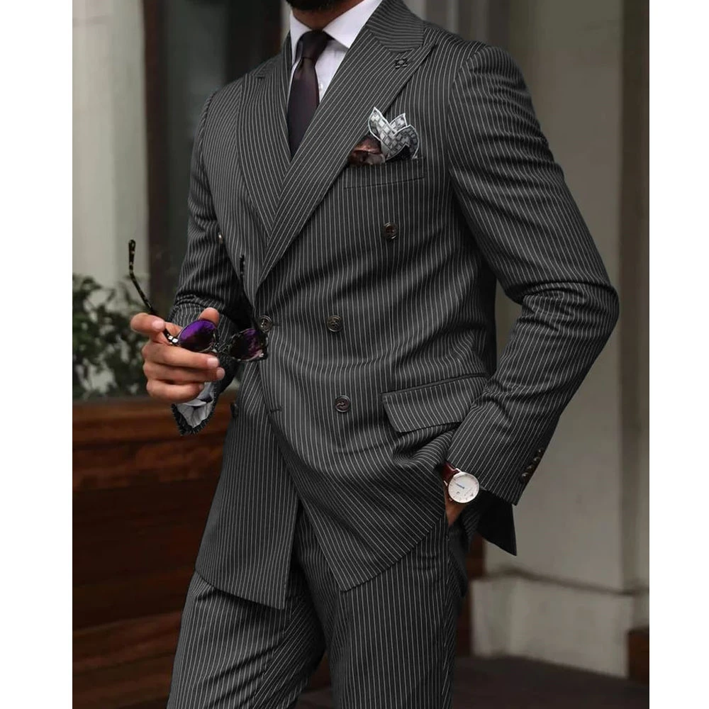 Männer Anzug Zwei Stück Business Casual Hohe Qualität Anzug Set Formale Elegante männer Anzüge Hose Sets Elegante Party kleid