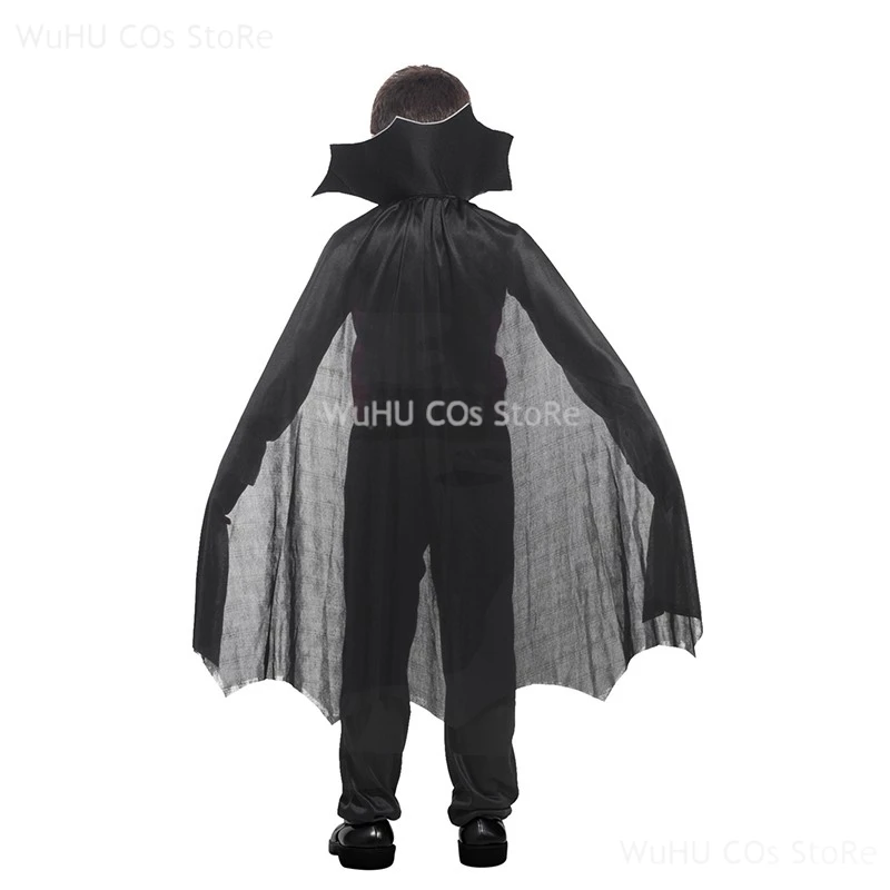 Jongens Halloween Vampier Cosplay Kostuum Voor Kinderen Carnaval Feest Verkleed Outfit Kinderen Rollenspel Kostuums