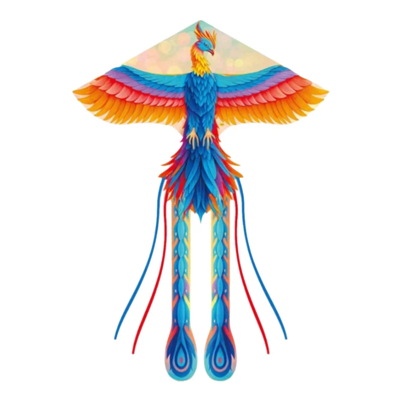 Good Flying Chinese Phoenix Kite Easy To Fly 100 Meter Kite String Giant Flying Bird Kite Long Tail Outdoor Flying Sports Fun