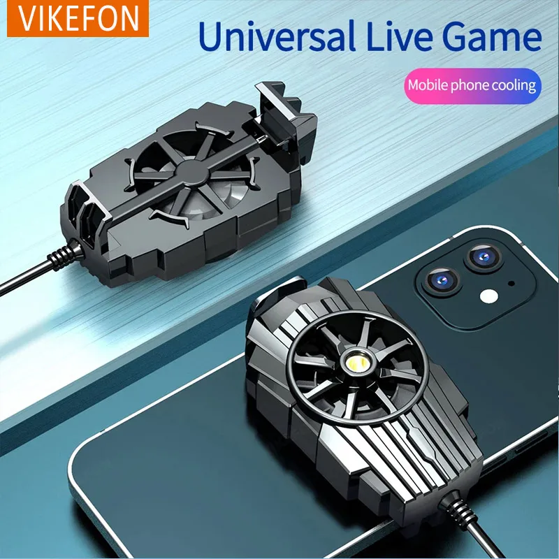 H15/G6 Portable Mini Back-clip Radiator Mobile Phone Cooling Fan for IPhone 15 IOS Android Gaming Accessories PUBG Game Cooler image 4