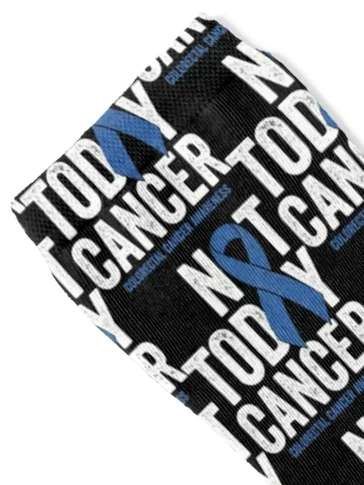 Not Today Cancer Colorectal Cancer Blue Awareness Socks new in's Non-slip Male Socks Women's