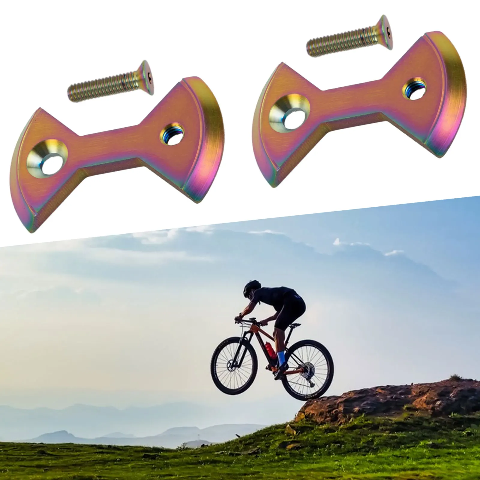 High Quality Practical To Use Bike Pedal Plate Bike Pedal Plate 1 Pair Bike Pedal Plate Bow For SpeedPlay Pedal Spindles