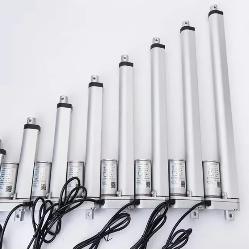 2025New وصول عالية السرعة 1500 مللي متر السكتة الدماغية 12 فولت تيار مستمر الخطي الملف اللولبي المحرك مع تحكم فرشاة محرك أنبوبي