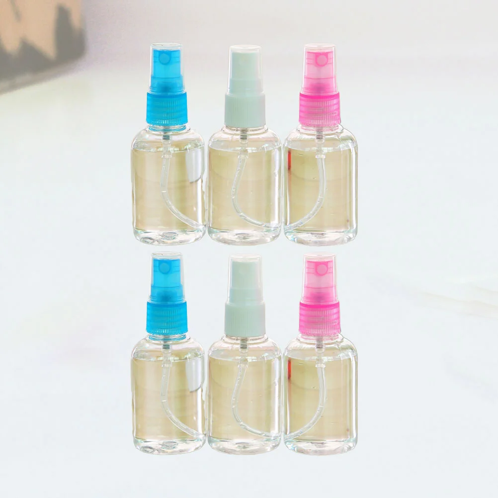 

6 Pcs Mist Spray Portable Filling Make up Empty Glass Makeup Refillable