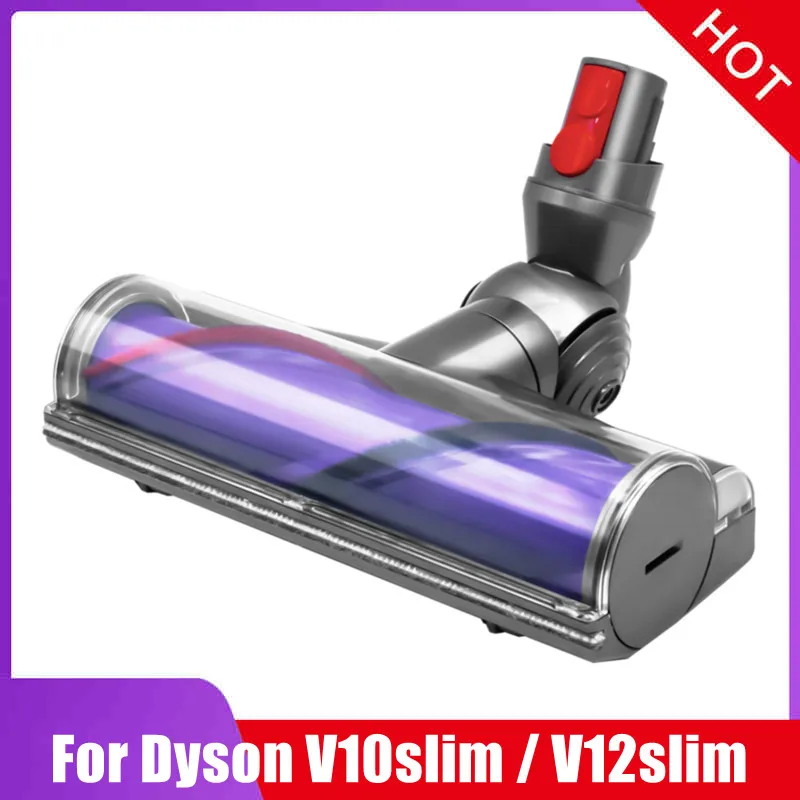 Strumento per pavimenti a turbina per testina di pulizia a trasmissione diretta per Dyson V10 Digital Slim V12 Rileva parti della spazzola per testina per aspirapolvere sottile