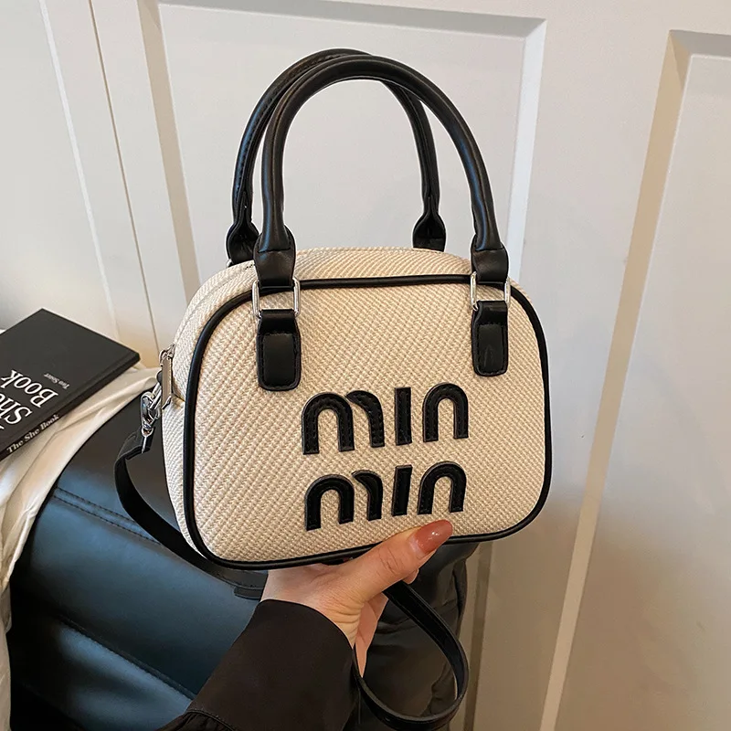 

2025 SS Color-Block Tote Bag, Multi-Way Convertible Top Handle & Crossbody Purse for Women, Architectural Day to Night Carryall