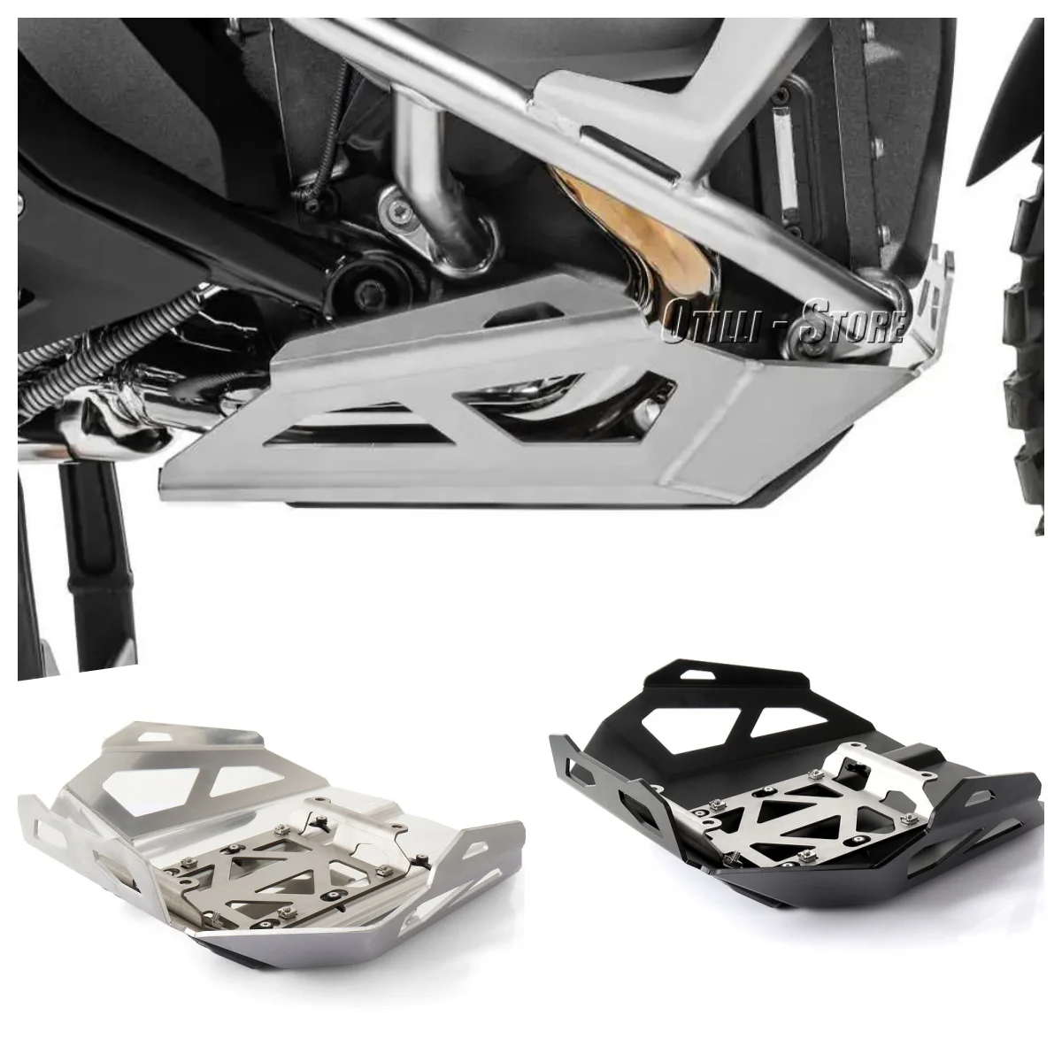 

For BMW R1300GS Adventure R1300 gs ADV R 1300 GS New Motorcycle Stainless Engine Chassis Guard Lower Belly Pan Protector Fairing