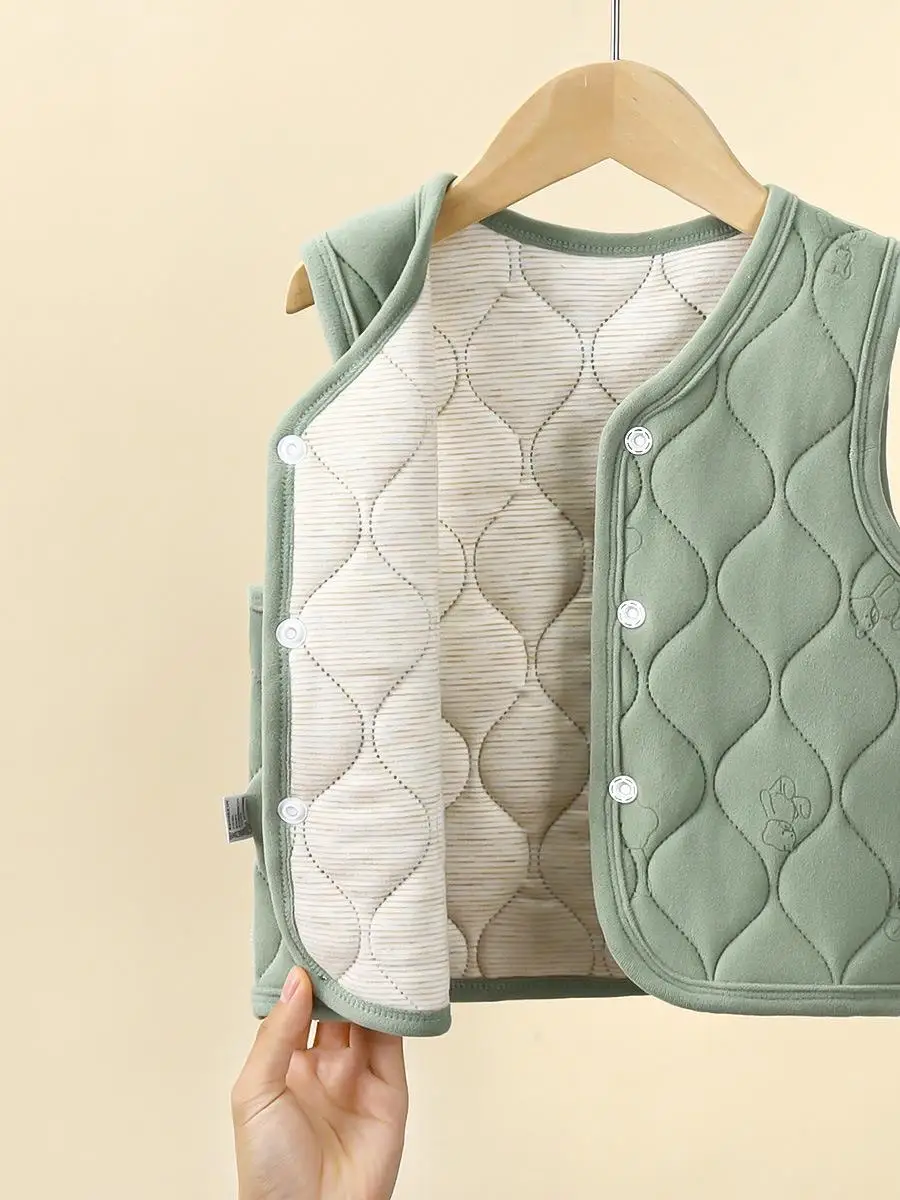 Children's Winter Thiened Warm Cotton Jaet Inner  Casual Faionable Princ Sle Long Sve Zipper Closure Cart...