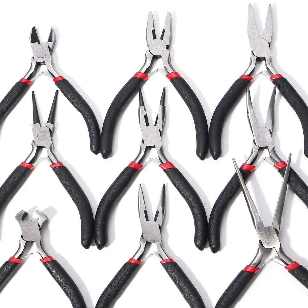 

1 шт./лот, многофункциональные ручные инструменты, плоскогубцы для ювелирных изделий, оборудование, плоскогубцы с круглым носом для резки проволоки для аксессуаров ручной работы