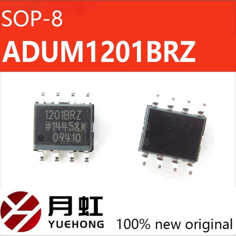 

5PCS ADUM1201BRZ brand new original SMT SOP-8 dual channel digital isolation transceiver chip 1201BRZ