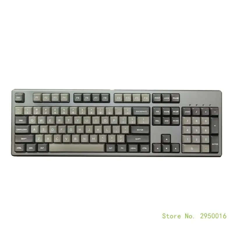 130 Keys Double Shot Gray DSA Keycaps For MX Switches Mechanical keyboard Thick PBT Keycap Keypad key Caps