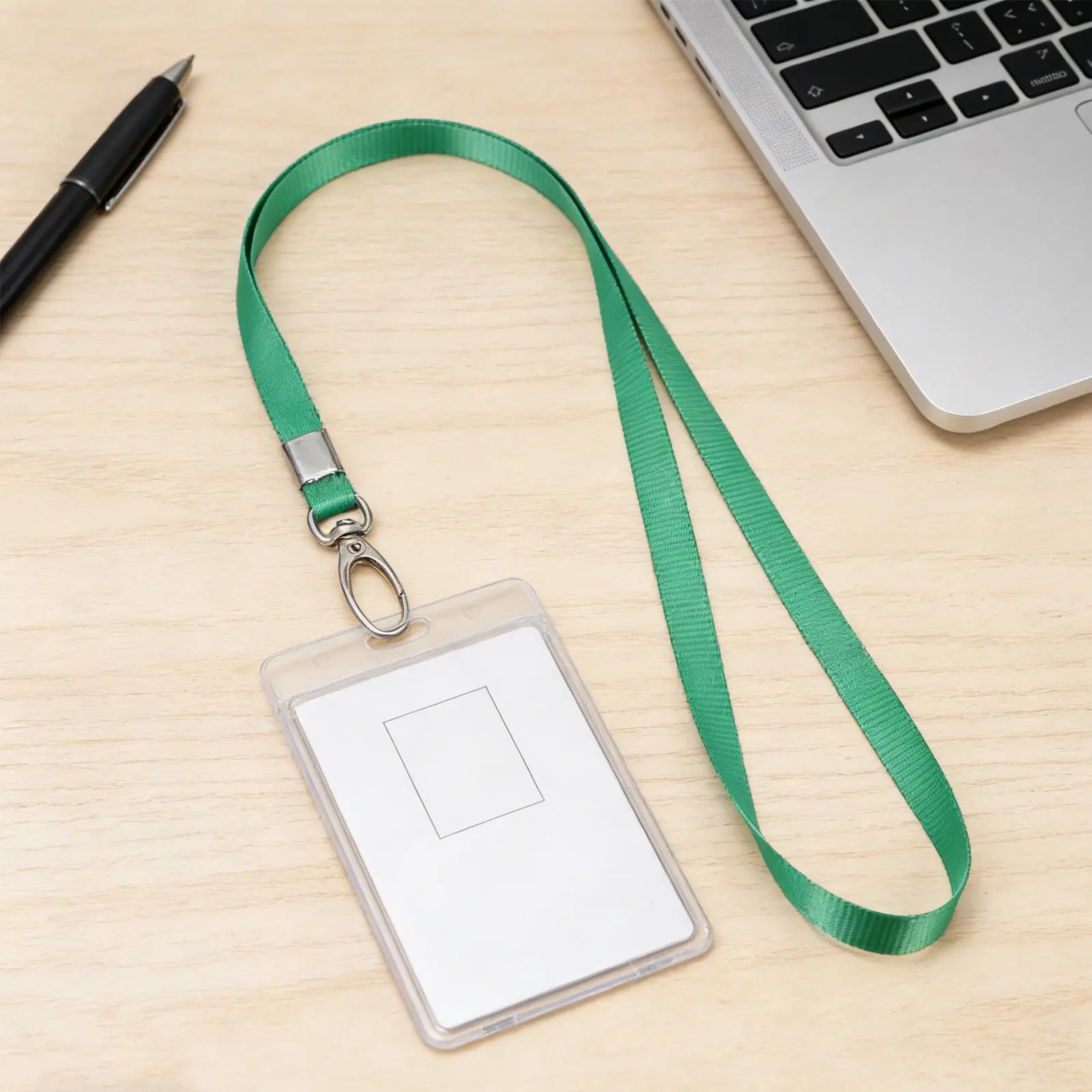 50Pcs Nylon Lanyards for Id Badges Flat Swivel Hook Neck Strap for Office School Work Event Badge Holder Key Organizer