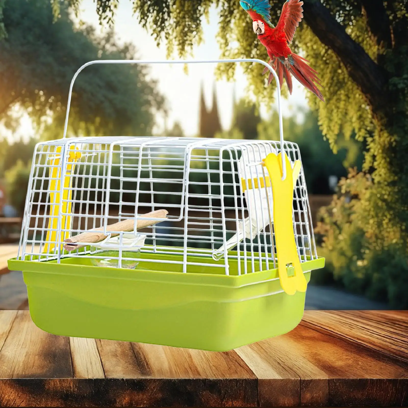 Jaula transportín para periquitos y ninfas – Nido multiuso interior y exterior - imagen 4