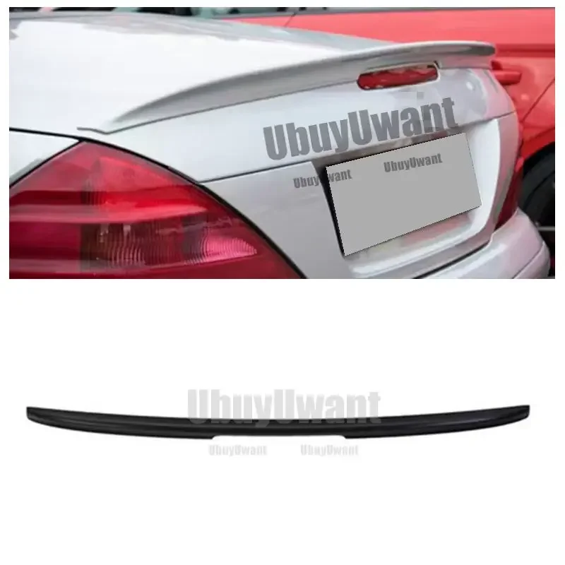 

Для Benz SL300 SL63 SL65 R230 2-дверный задний спойлер из углеродного волокна, крыло багажника 2001-2012, детали для тюнинга автомобиля