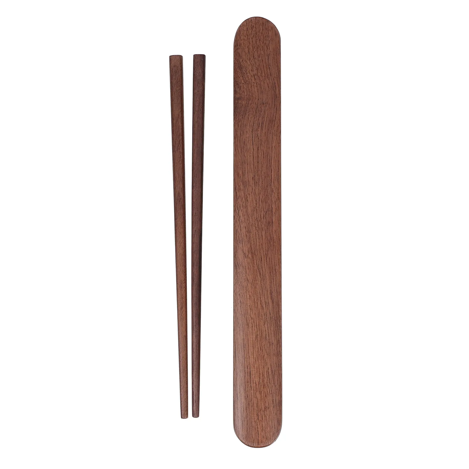 

1Set Solid Wood Chopsticks Reusable Portable Tableware for Travel Outdoor Picnic Camping Eco-Friendly Utensils with Carry Case