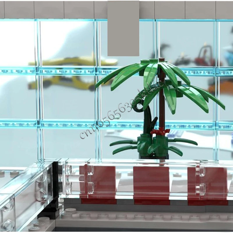 2984 pièces maison rue aéroport régional MOC personnaliser bloc de construction modulaire populaire technologie Simple bricolage anniversaire jouet cadeau