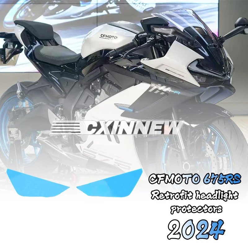 

Motorcycle Accessories Front Headlight Guard Head Light Lens Cover Protector Fit For 675SR 675SR-R 2024