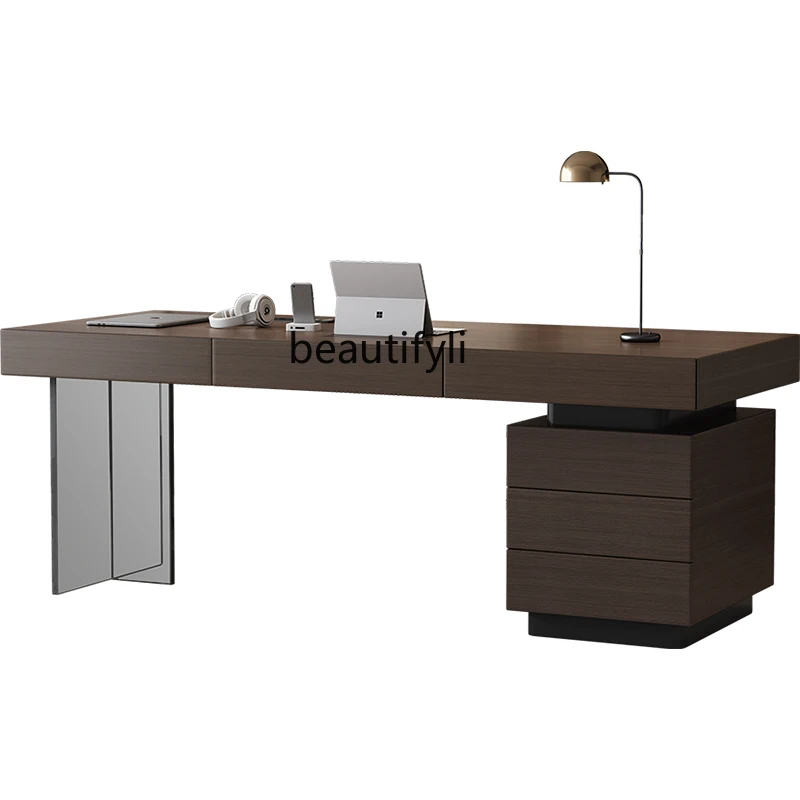 

Acrylic Suspension Home Desk Minimalist Style Study Designer Boss Computer Desk