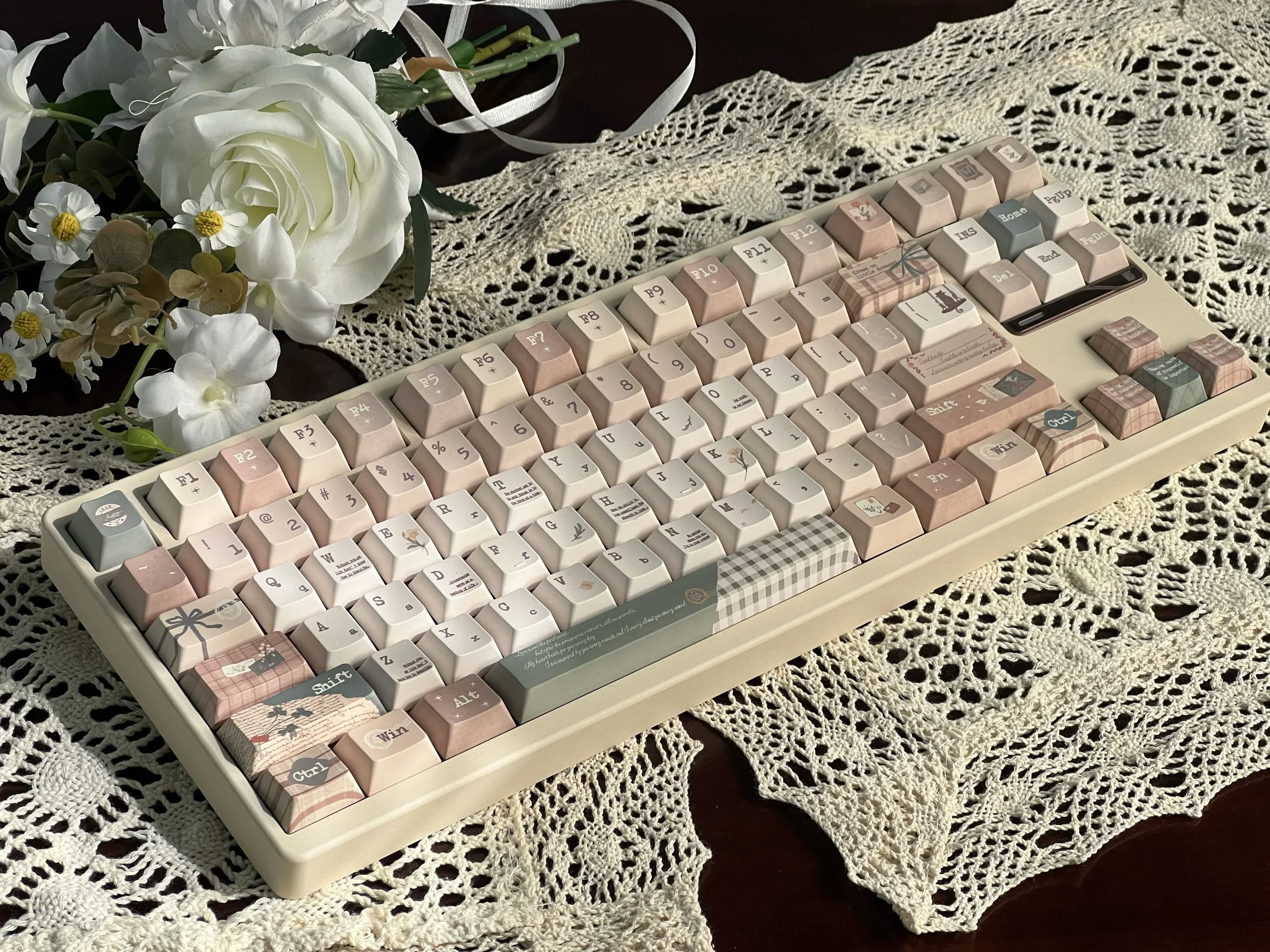 アキバノートオリジナルキーキャップ新しいオリジナルの非常にシンプルなキーキャップオリジナル Pbt キーボードキャップ