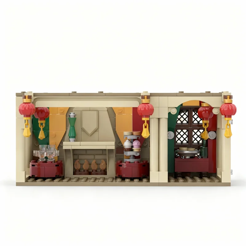 321pcs MOC Harry Hogw*rts Slughorn's Party Modular Model Building Blocks Toys Christmas Gift Architecture Assemble Display 3D