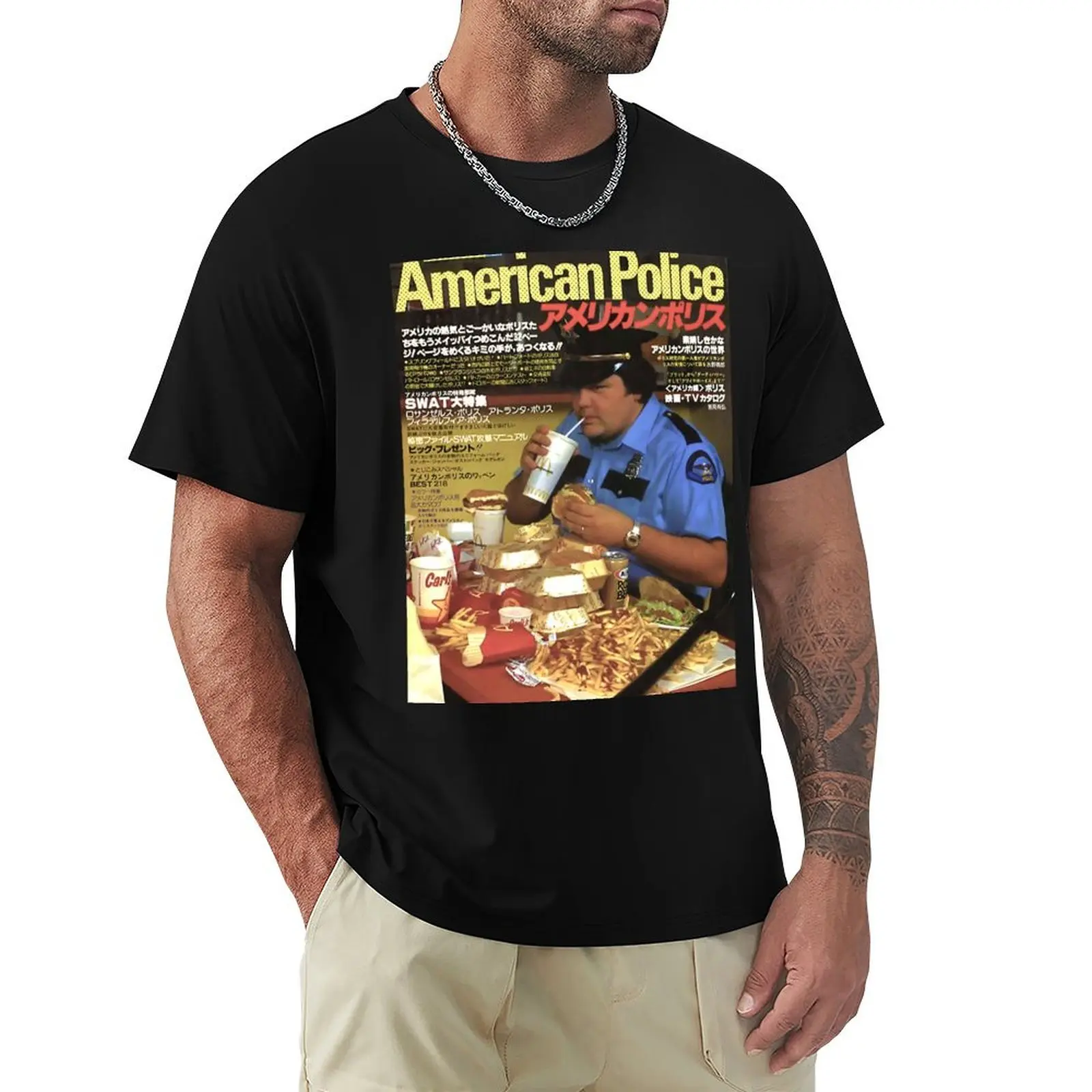 

American Police Magazine T-Shirt Dry Fit Athletic Short Sleeve Shirt