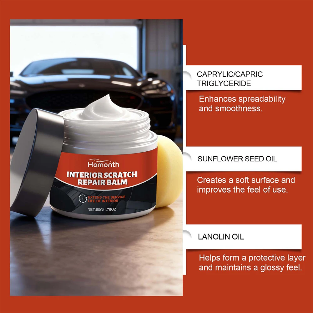 Vehicle Dashboard UV Protection Detailing Paste Deep Cleans & Conditions Surfaces. Long-Lasting Protection