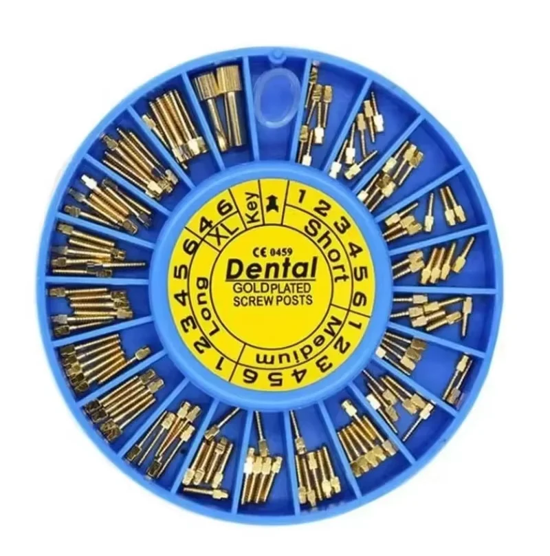 Professional Gold Plated Screw Post Lab Screw Implants /stainless SteelPure Titanium Root Canal Nail/Best Materials