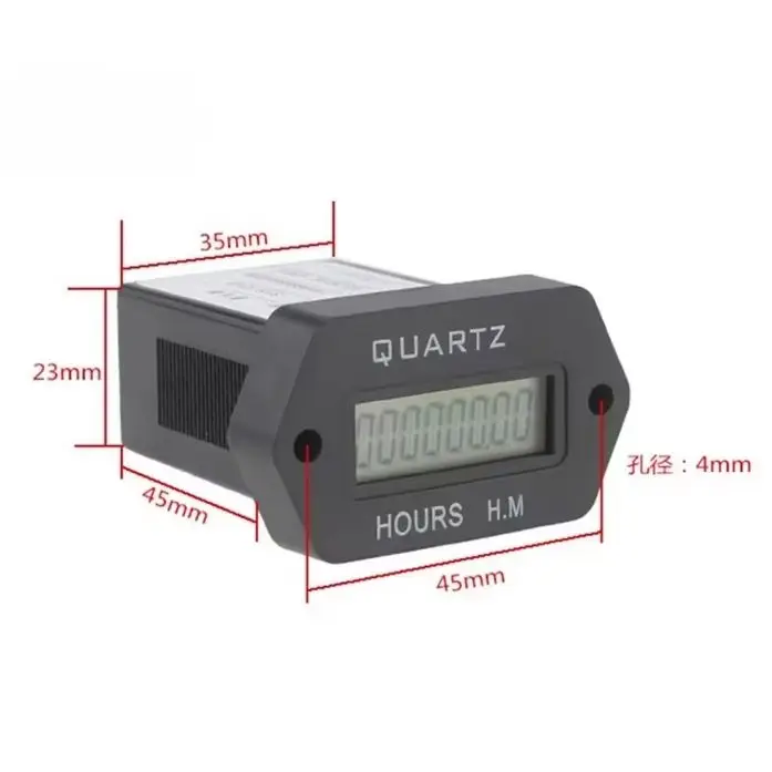 1PCS For SYS-1R AC250V DC36V Digital Hour Meter Counter Reversible Meter Counter Timer Relay Generator Excavator General Timer