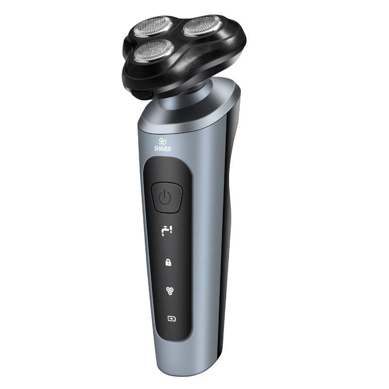  Men's Intelligent Rechargeable Shaver Wet/Dry Beard Razor ABS Tondeuse Dissolving Beard Rechargeable Razor for Smooth Skin 