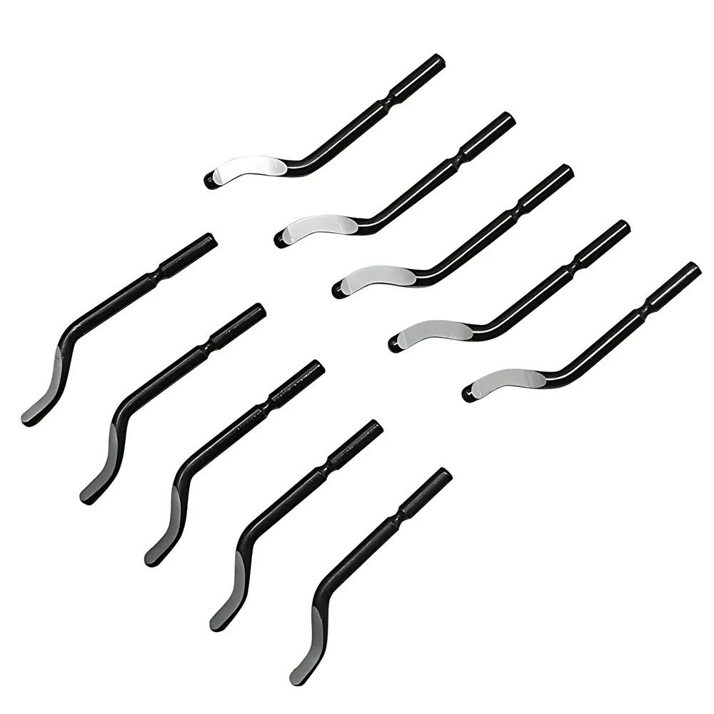 مجموعة أدوات إزالة الأزيز المحمولة باليد أداة إزالة الأزيز المريحة ذات الحافة الدقيقة مع 10 شفرات بديلة لفن الراتنج