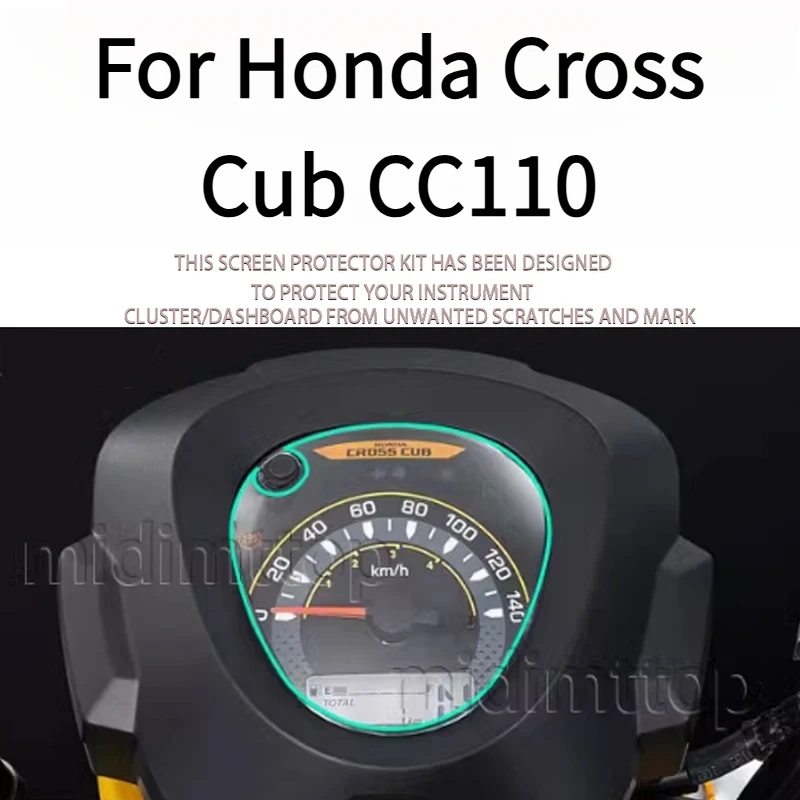 

Screen Protector For Motorcycle Dashboard, Scratches Protection Pelula, Accessories For Honda Cross Cub CC110