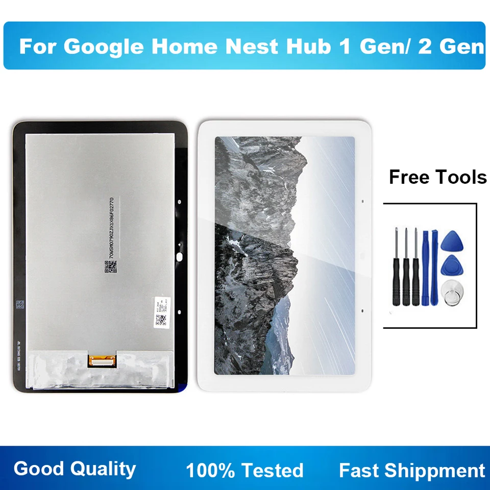 7.0'' For Google Home Nest Hub 1 Gen / 2 Gen LCD Display Touch