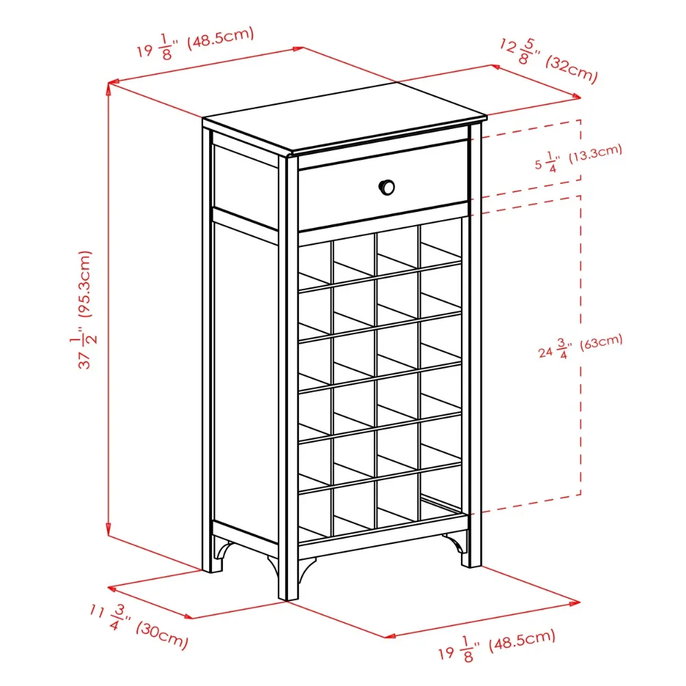 Winsome Trading-Armoire à vin modulaire avec une MEL& 24 bouteilles, 92738, 184.168.131.241, 2023